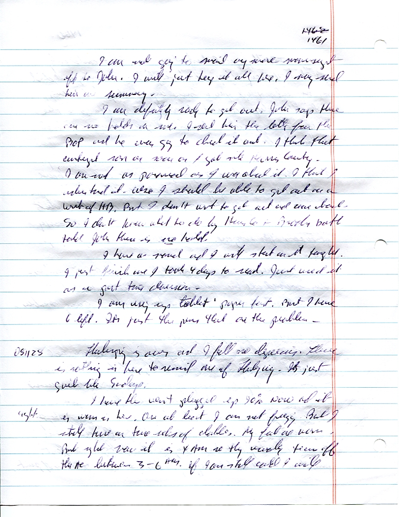 Dr John WorldPeace 2008 Prison Journal